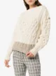 Moncler stripe-hem wool and alpaca blend jumper