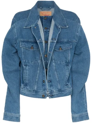 y project long sleeve denim jacket
