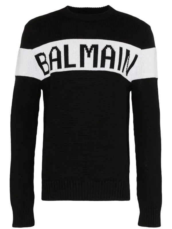 balmain logo sweater