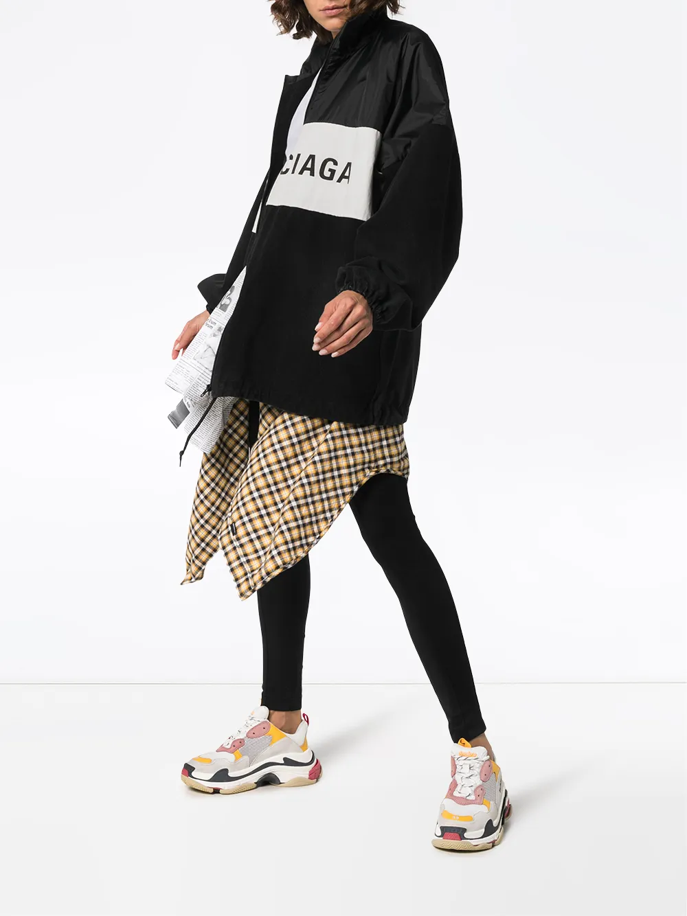 Image 2 of Balenciaga front logo sports jacket