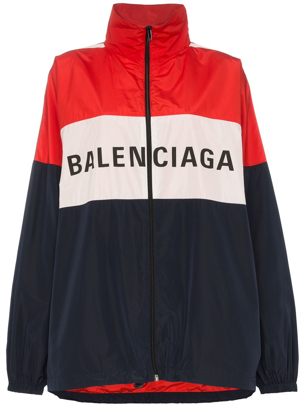 Balenciaga Logo Colourblock Windbreaker - Farfetch