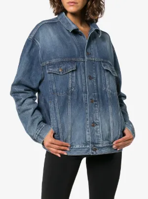 womens balenciaga denim jacket