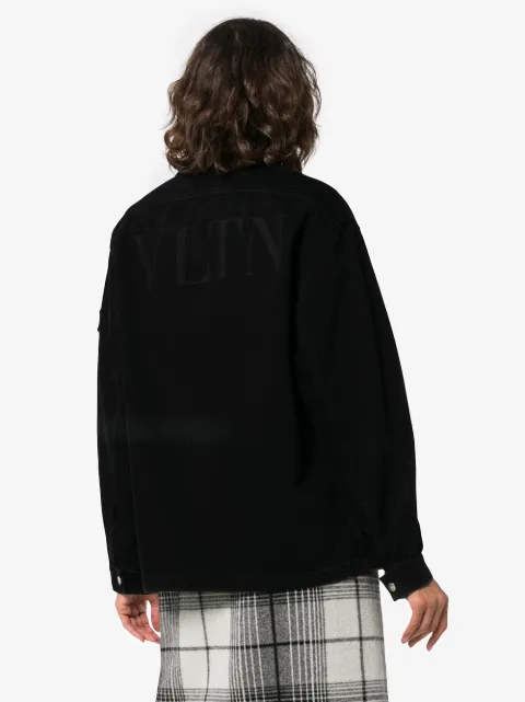 Valentino VLTN Printed Denim Jacket - Farfetch
