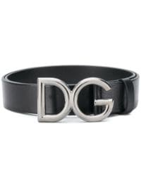 ＜Farfetch＞ Dolce & Gabbana ロゴバックル ベルト - ブラック画像