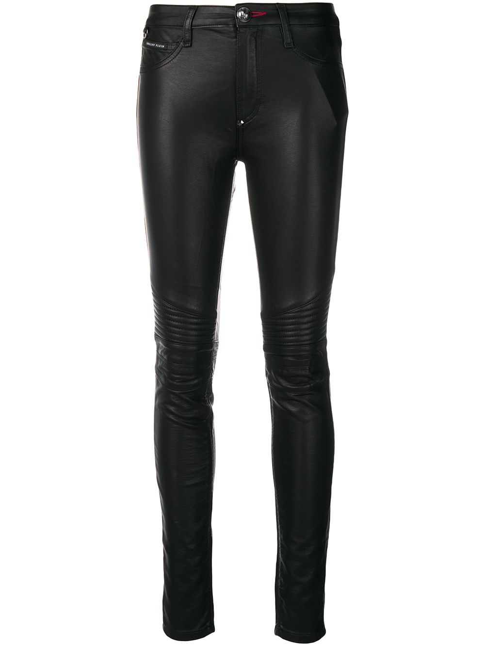 pantalon skinny en cuir artificiel