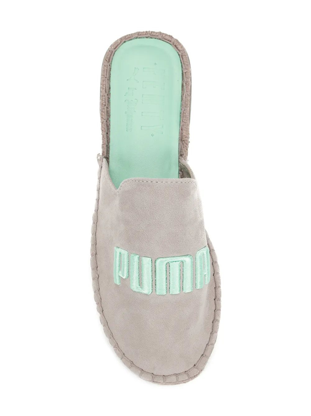 Fenty X Puma embroidered logo flat espadrilles Green