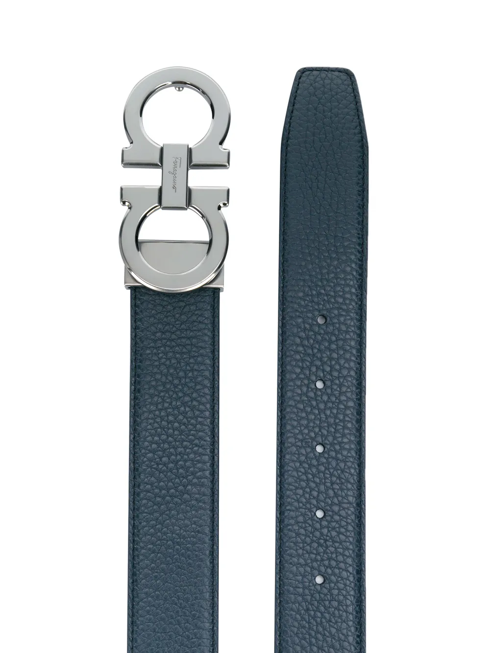 Ferragamo dubbele Gancio-gespriem - Blauw Top Merken Winkel