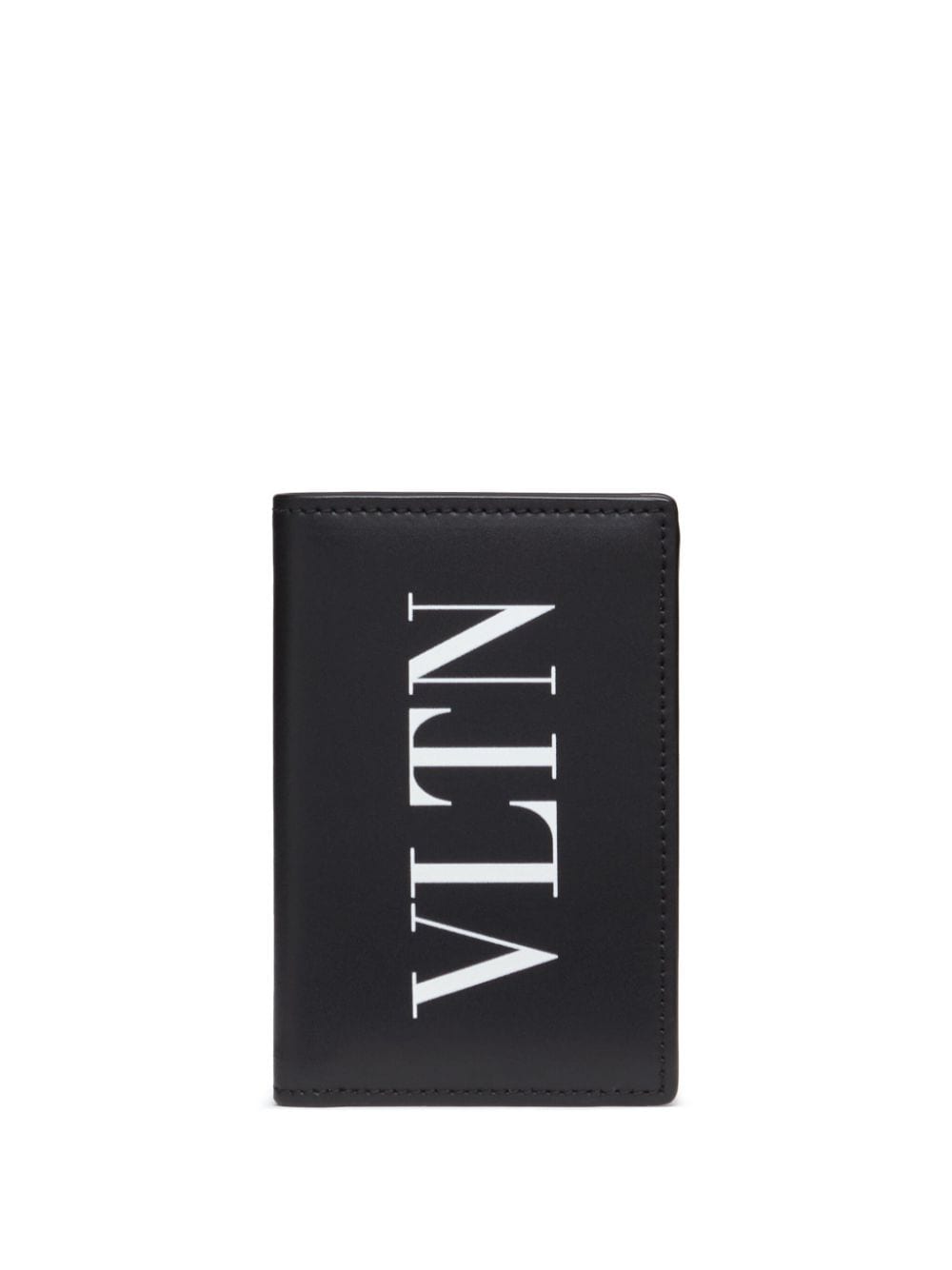 Valentino Garavani Vltn Print Cardholder In Black