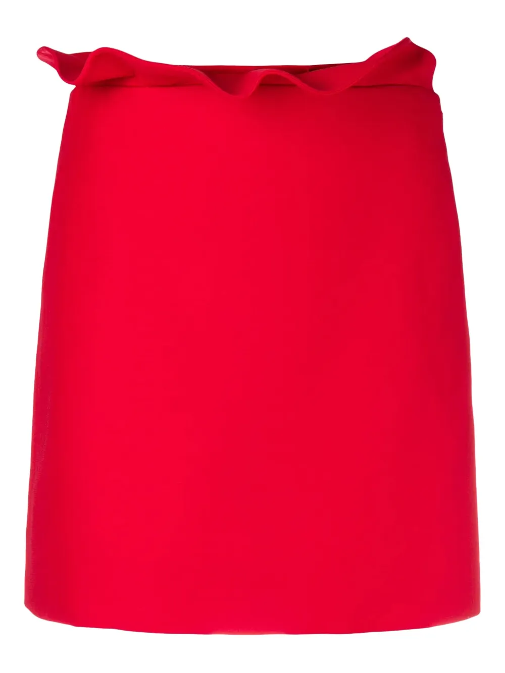 Valentino Garavani Mini-rok met ruches Rood