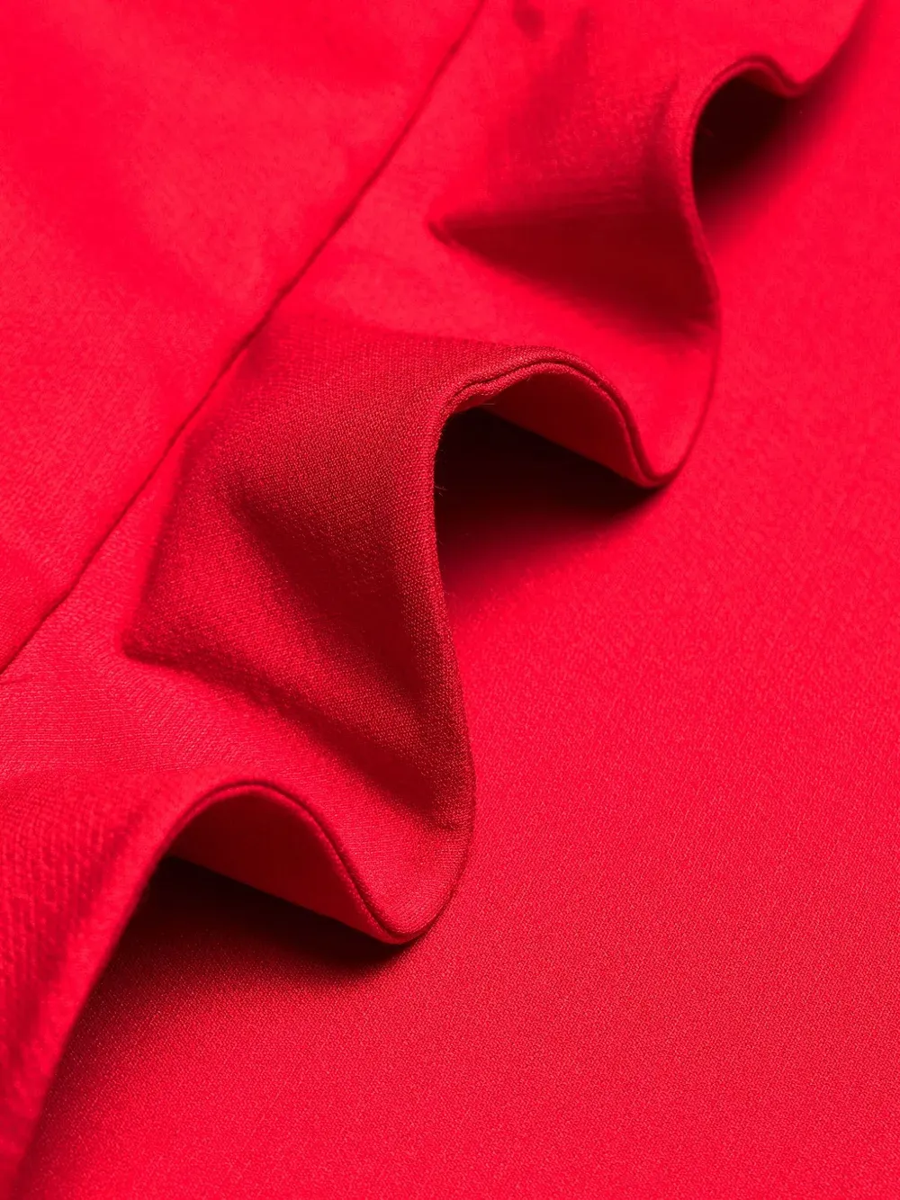 Valentino Garavani Mini-rok met ruches Rood