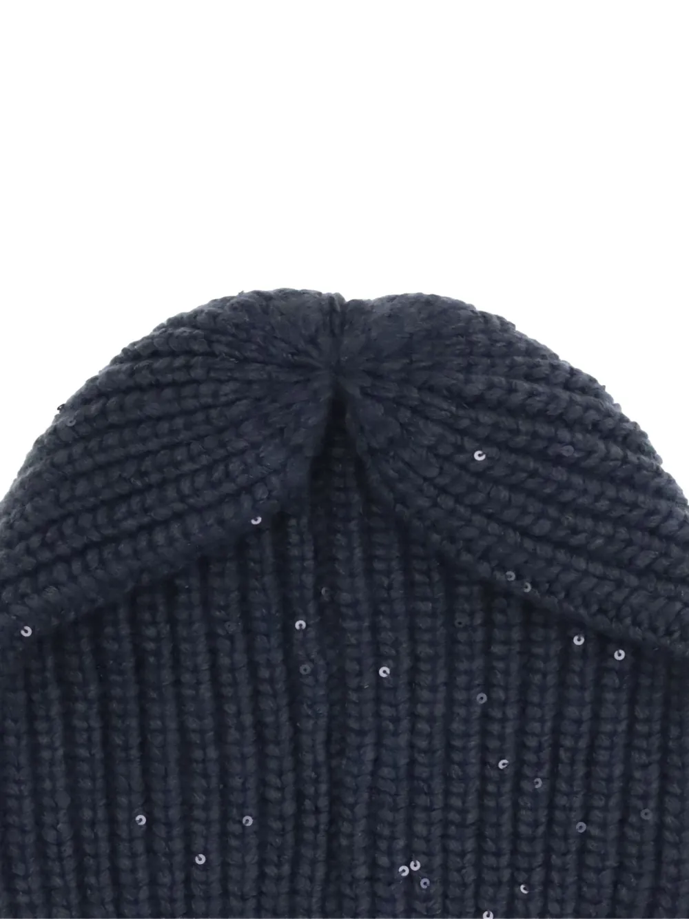 Brunello Cucinelli grof gebreide muts - Blauw