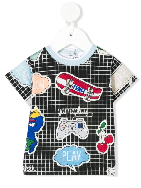 Fendi Kids printed T-shirt