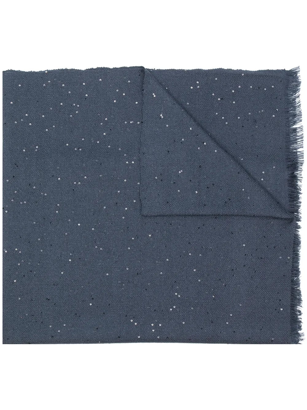Brunello Cucinelli long sequinned scarf Blauw