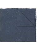 Brunello Cucinelli long sequinned scarf - Blue