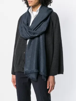 BRUNELLO CUCINELLI Monile cashmere scarf (M12504989 CC397 BRUNELLO CUCINELLI Monile cashmere scarf (M12504989 CC397