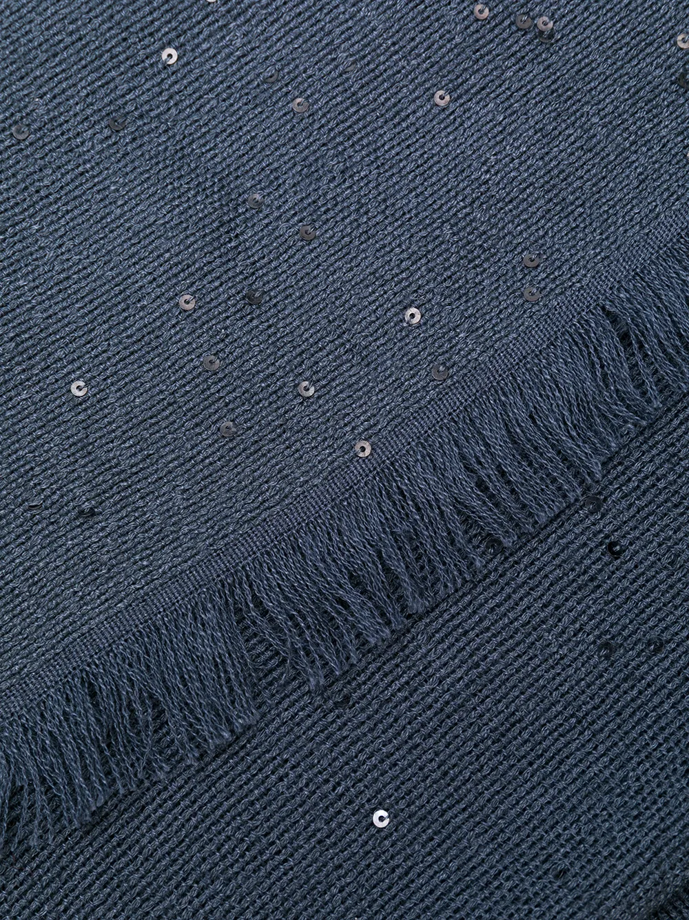 Brunello Cucinelli long sequinned scarf Blauw