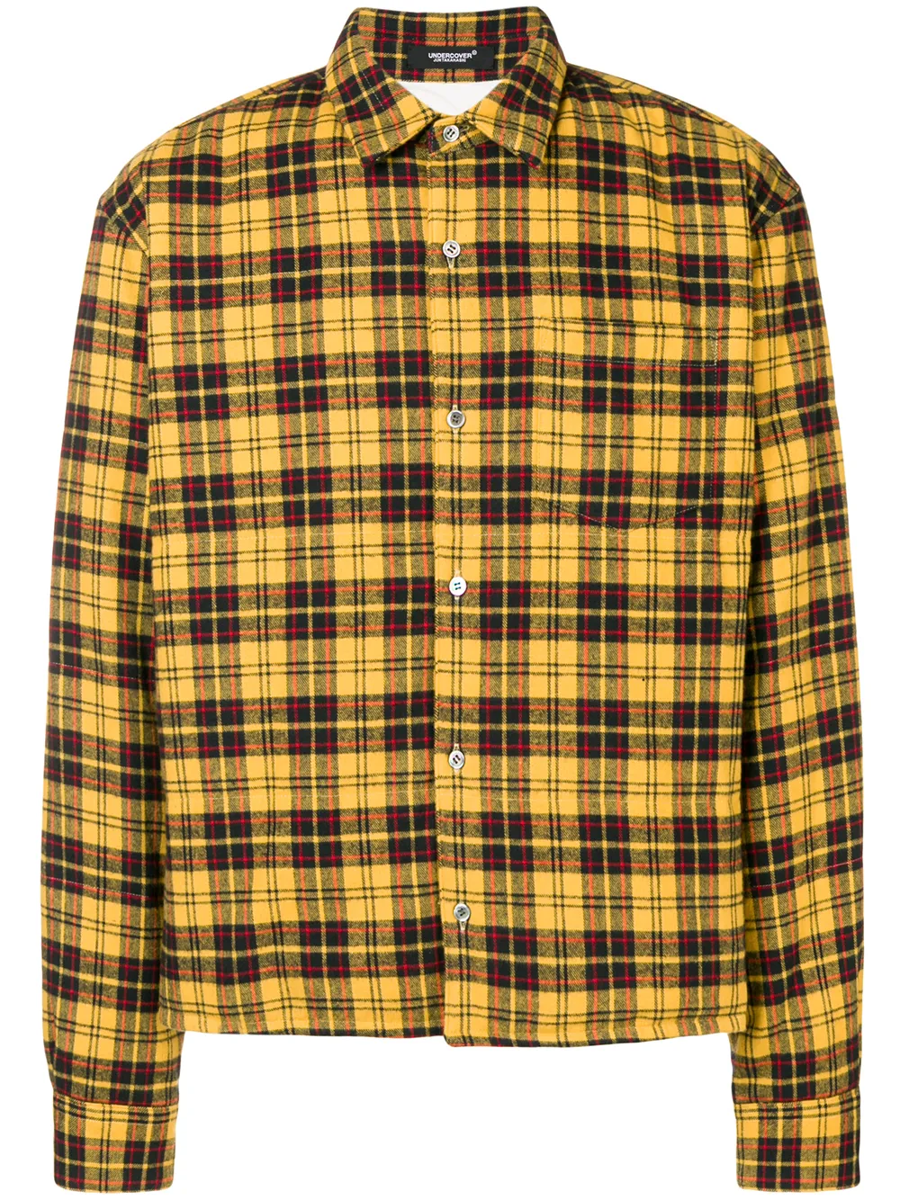 mens yellow flannel jacket
