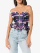 Natasha Zinko zip front check corset top