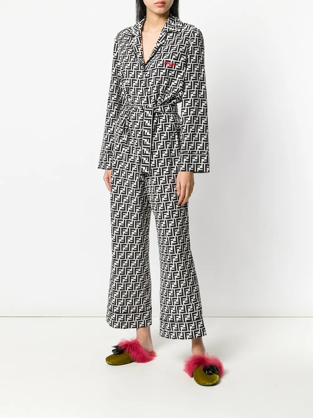 fendi print jumpsuit