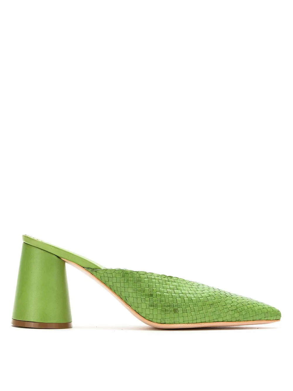 Sarah Chofakian leather mules Green