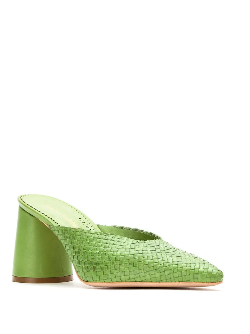 Sarah Chofakian leather mules Green