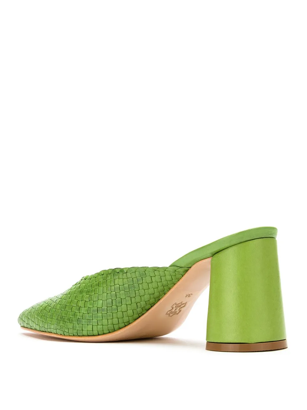 Sarah Chofakian leather mules Green