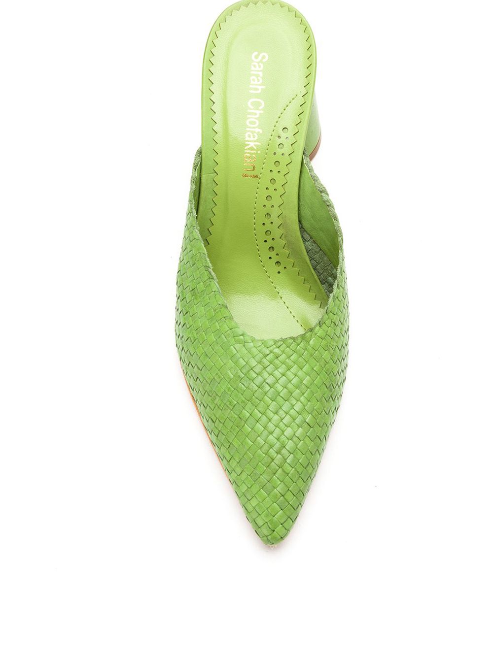Sarah Chofakian leather mules Green