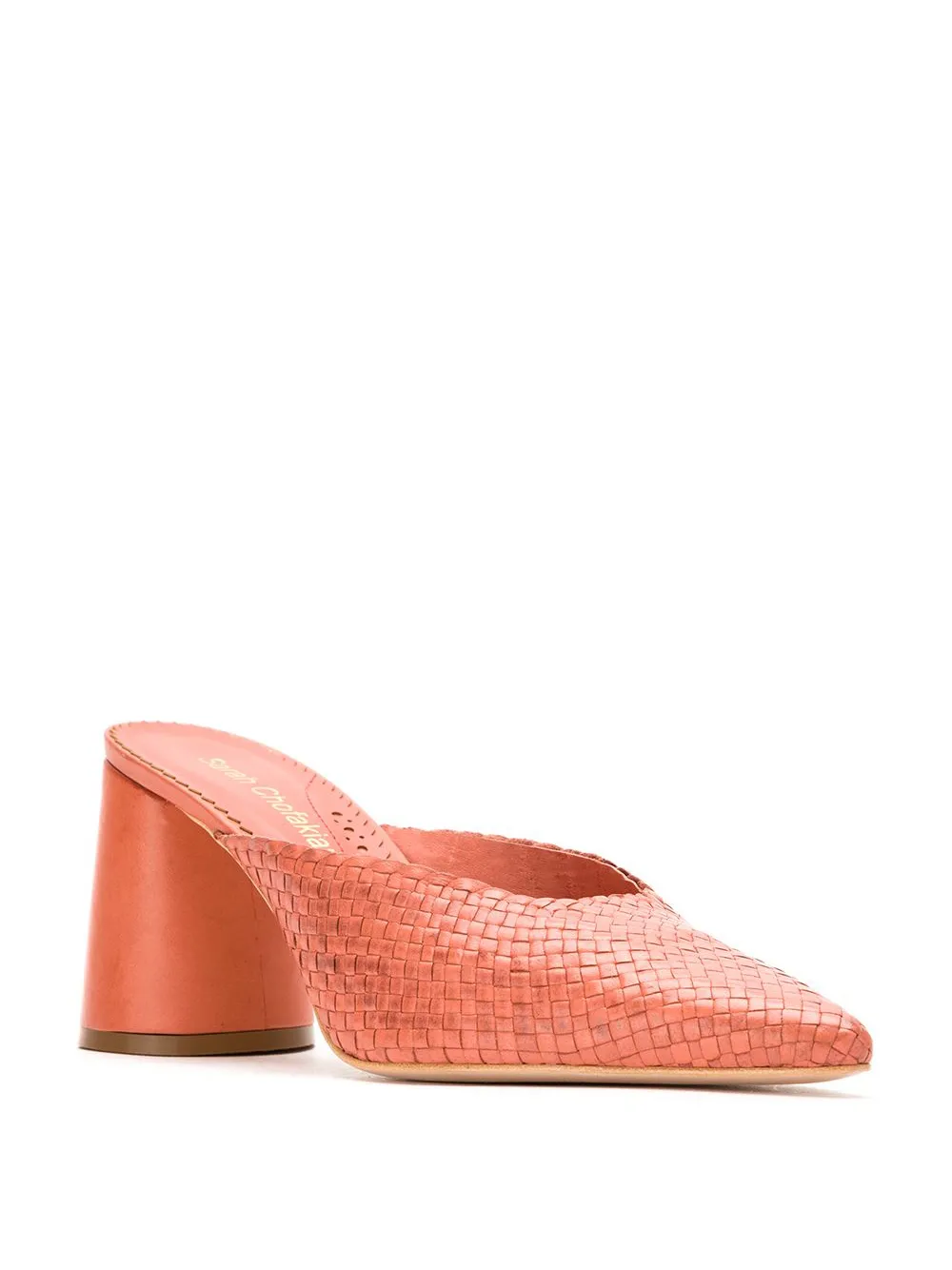 Sarah Chofakian leather mules Pink