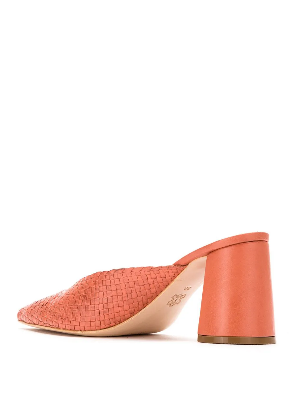 Sarah Chofakian leather mules Pink