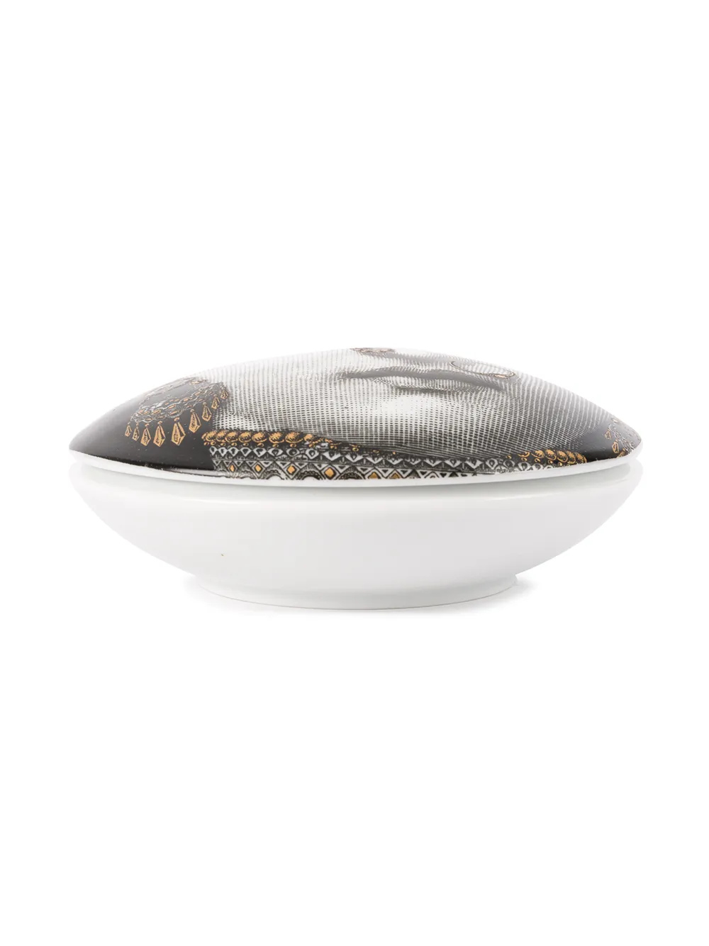 Fornasetti Printed Dish In Black