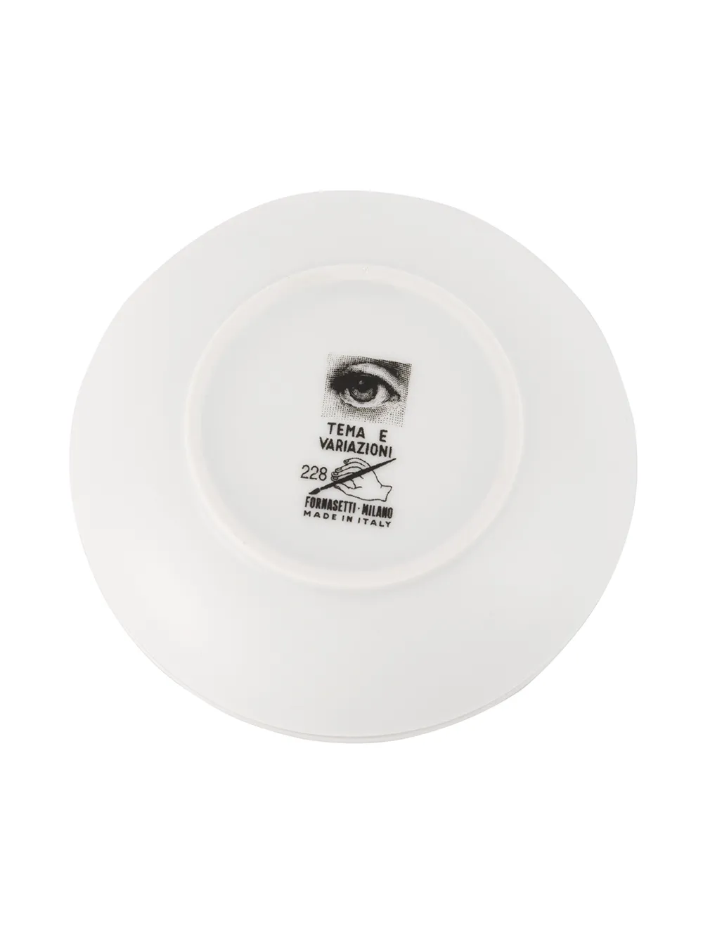 Fornasetti Printed Dish In Black