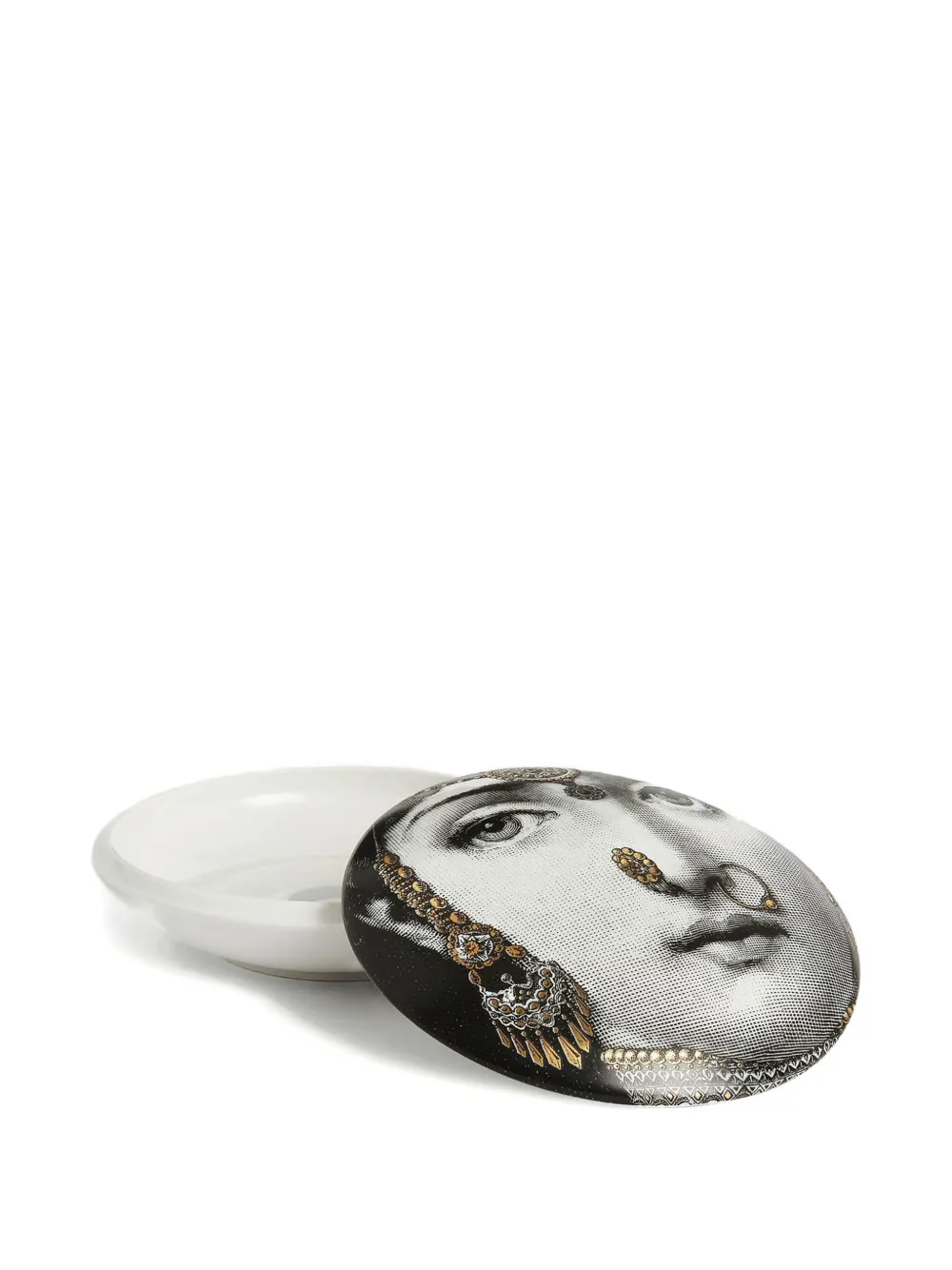 Fornasetti プリント ラウンドボックス | ブラック | FARFETCH JP