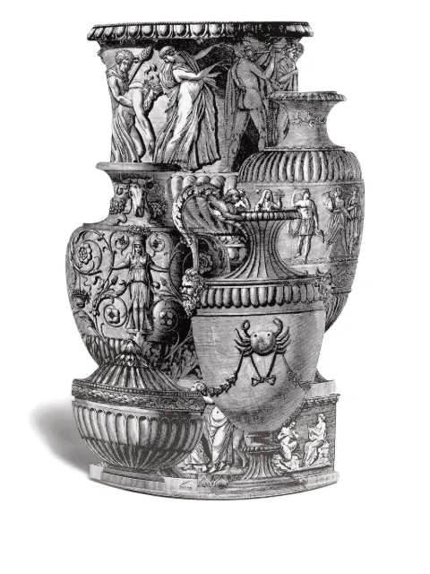 Fornasetti Trompe l'oeil Vasi Antichi umbrella stand