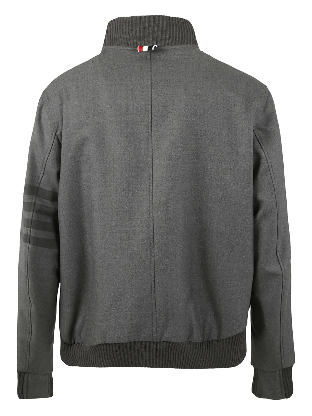 Thom Browne 4-Bar Ribbed Knit Blouson Jacket | Bomber Jackets | Image 2