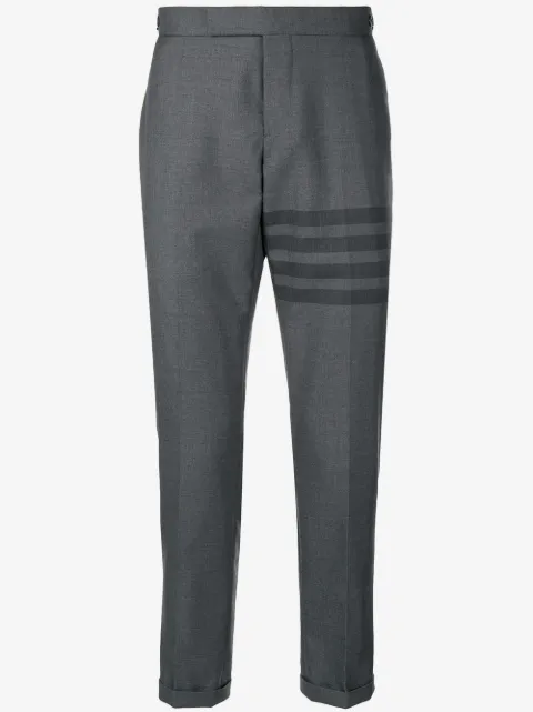 Thom Browne school uniform 4-Bar low rise skinny trousers