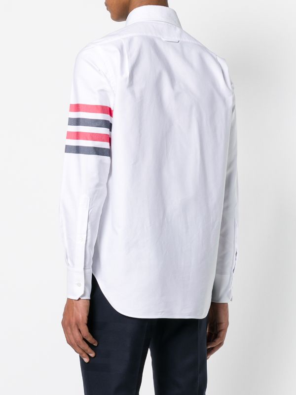 Thom Browne 4-Bar Zip-Front Oxford Shirt - Farfetch