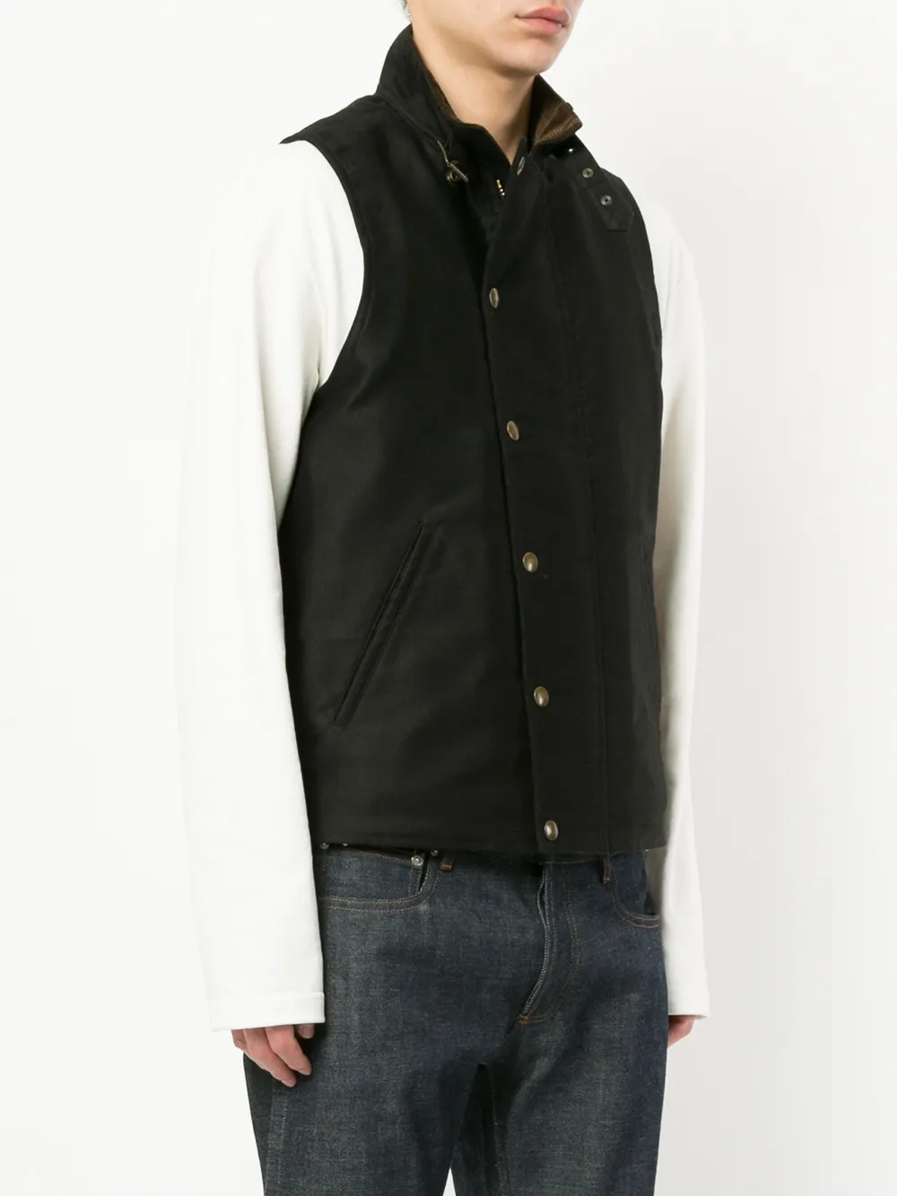 фото Addict clothes japan press stud boa vest