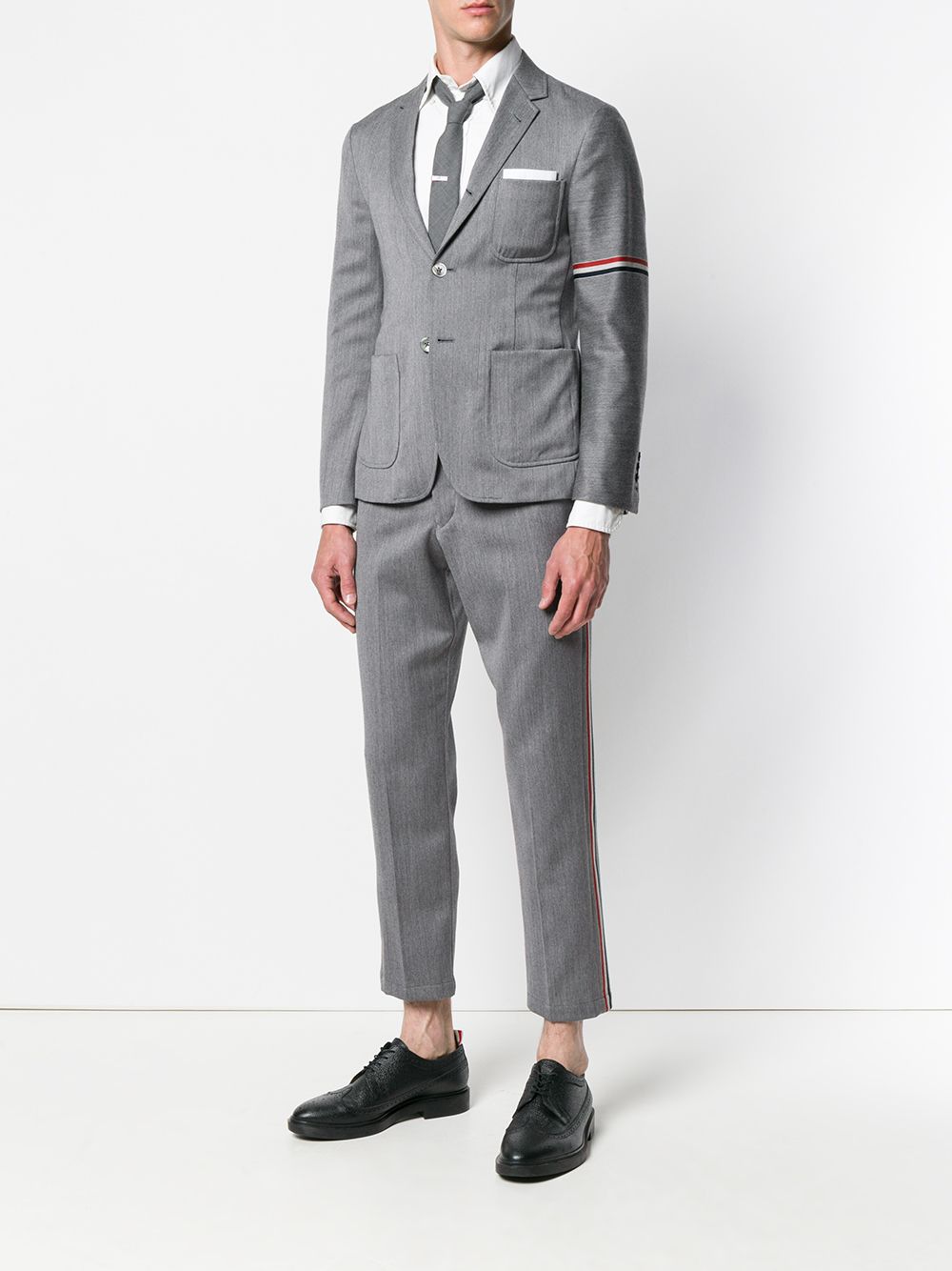 фото Thom Browne спортивная куртка в полоску