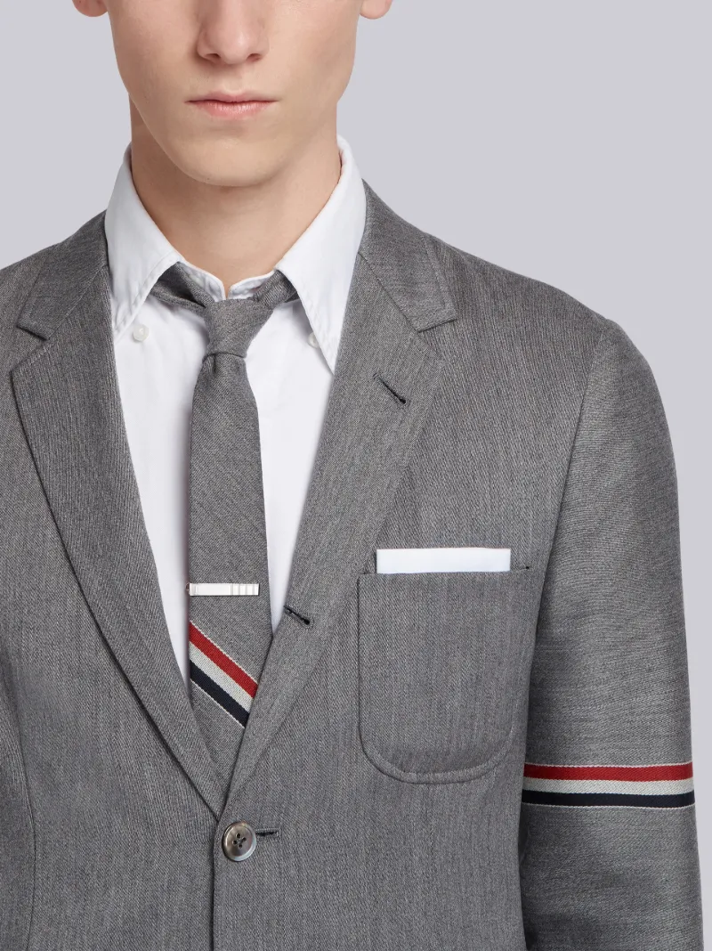 Rwb Stripe Patch Pocket Sport Coat Thom Browne Official