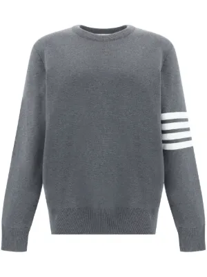 Thom Browne Hector インターシャニット セーター | グレー | FARFETCH JP