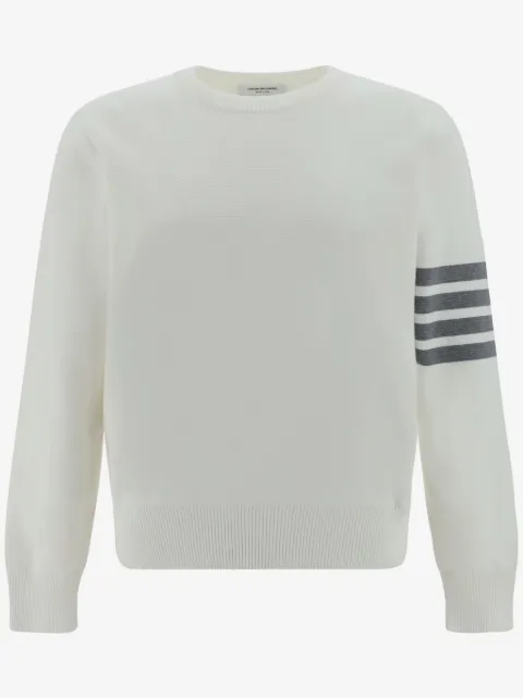 Thom Browne cotton crepe 4-Bar pullover