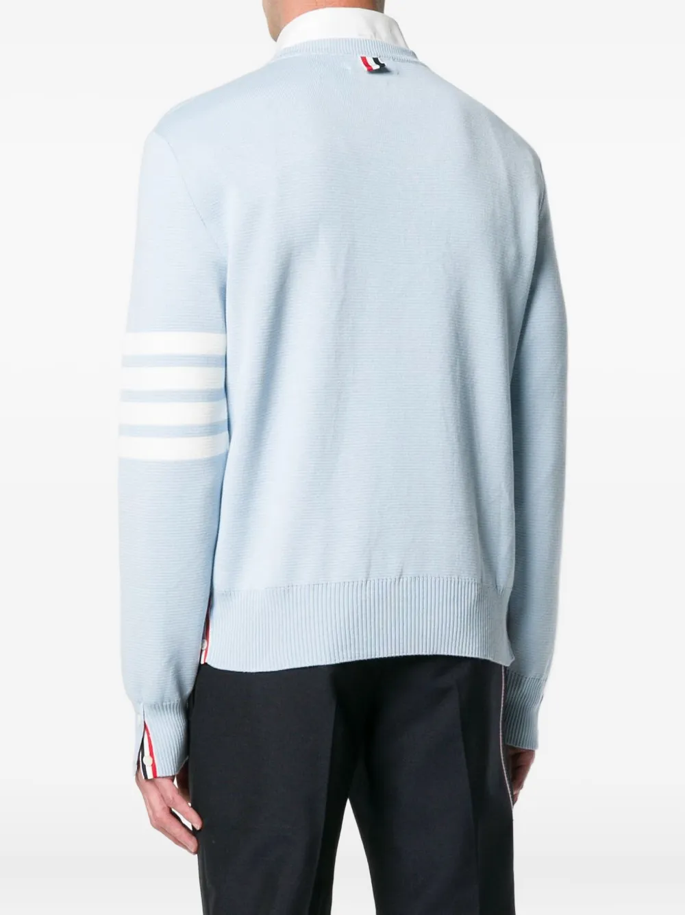 Thom Browne Trui met vier strepen Blauw