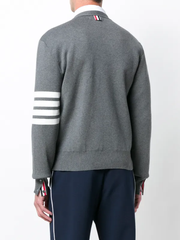 Thom Browne 4-bar milano cardigan - Grey
