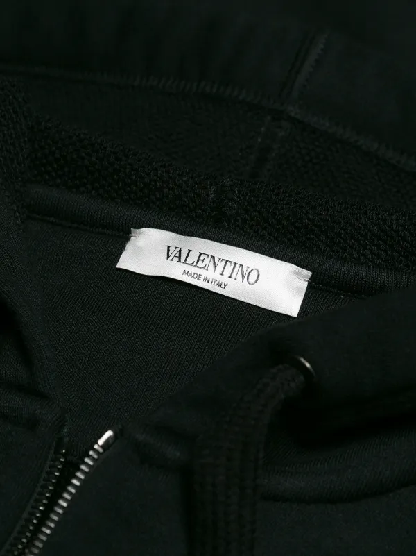 Valentino Garavani ジップアップ パーカー | ブラック | FARFETCH JP