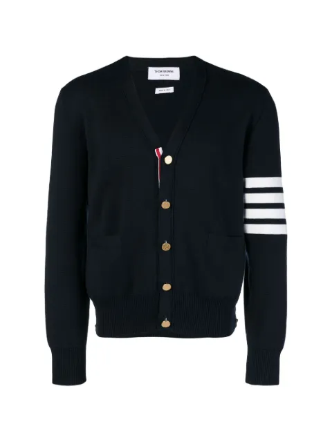Thom Browne cotton crepe V-neck cardigan