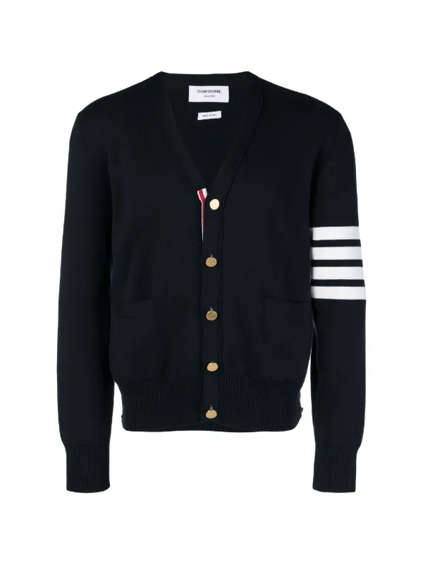 Thom Browne Vネック カーディガン | ブルー | FARFETCH JP