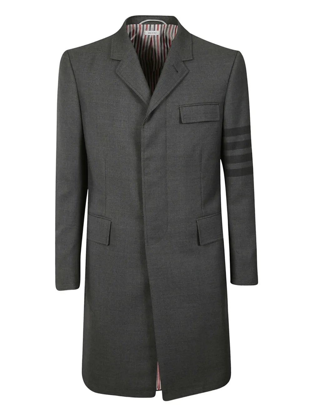 Thom Browne 4-Bar mid-length coat | Grey | Image 1
