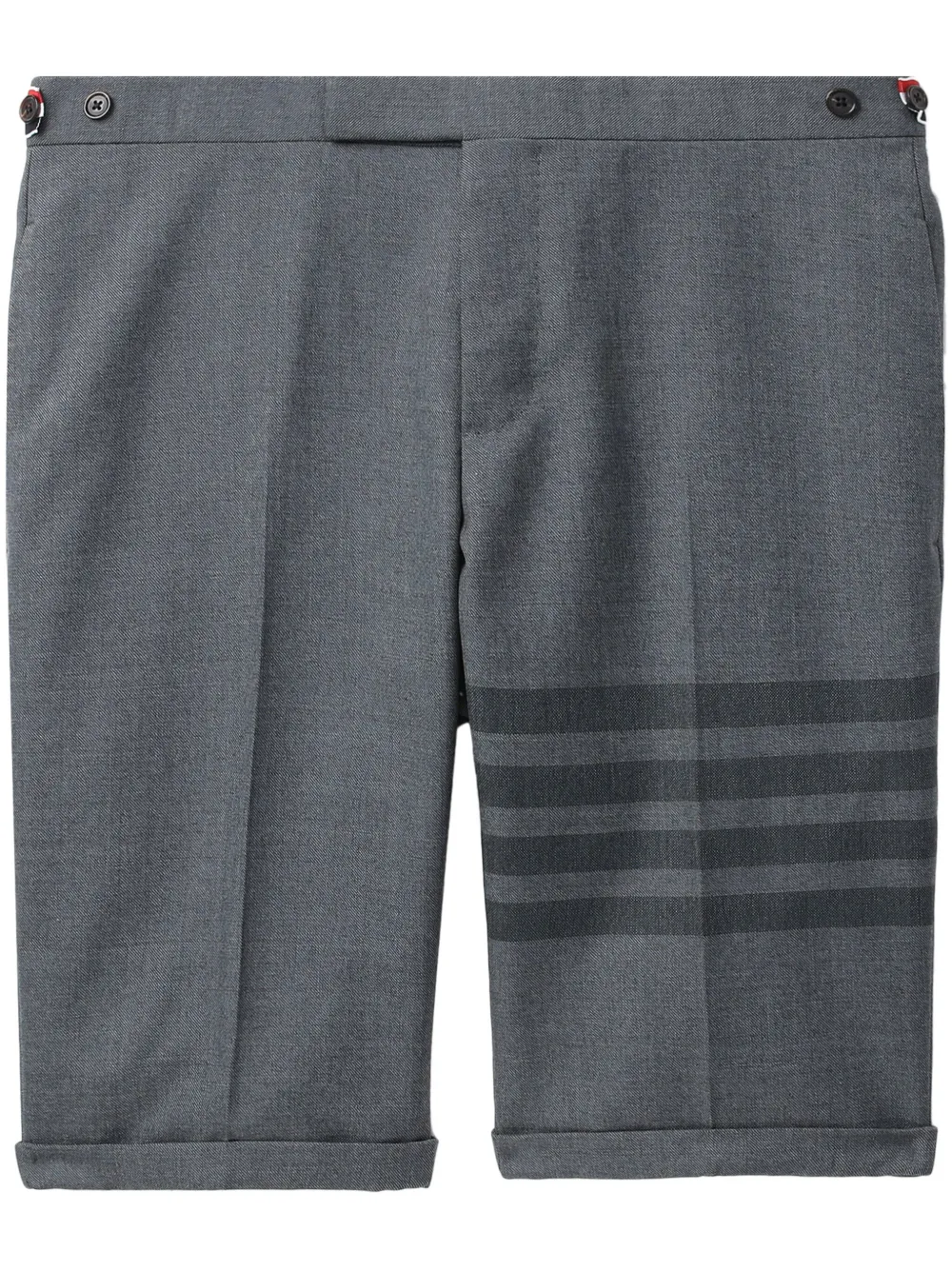 Thom Browne 4-Bar wool-blend shorts | Grey | Image 1