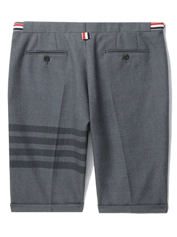 Thom Browne 4-Bar wool-blend Shorts | Grey | FARFETCH