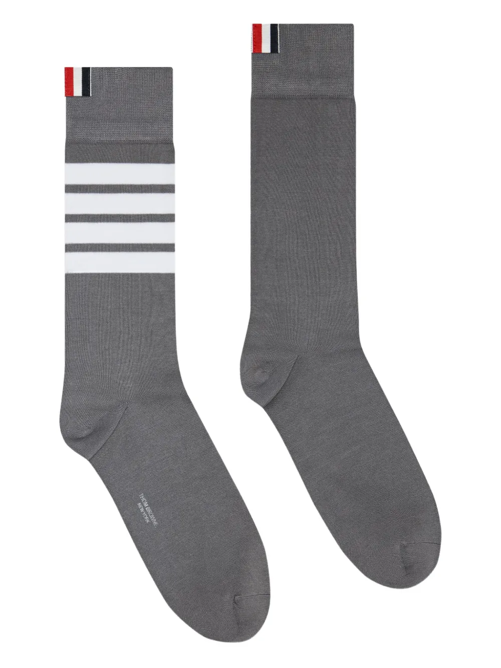 Thom Browne 4-Bar mid-calf socks | Grey | Image 1